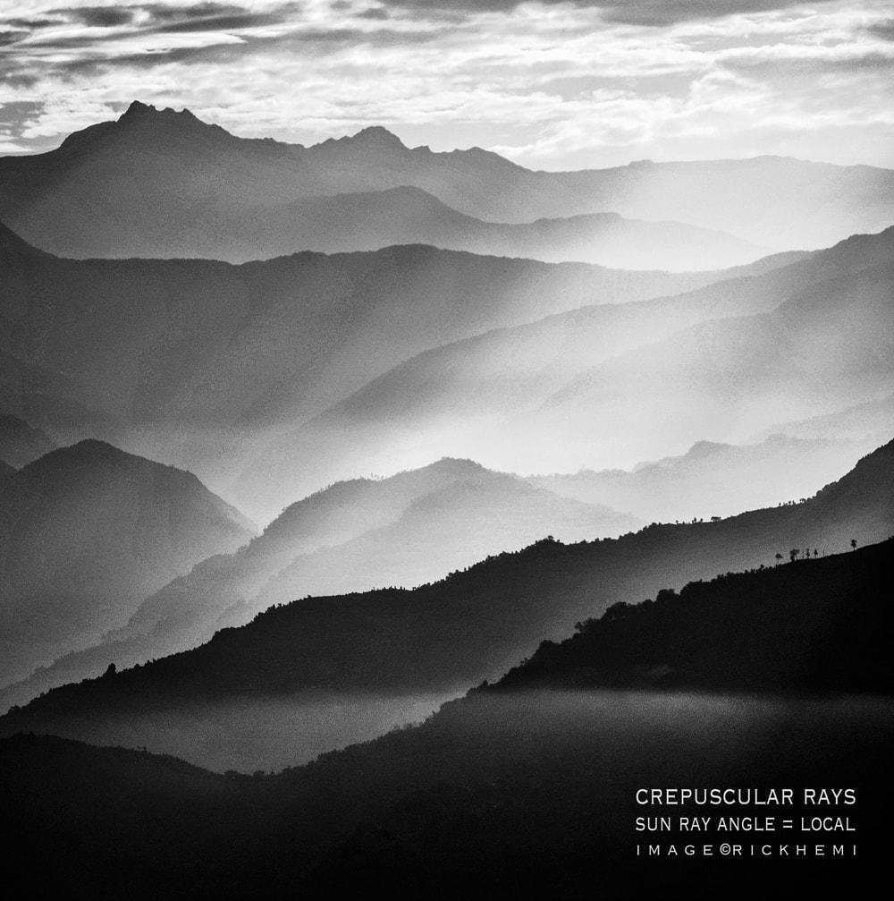 crepuscular sun rays, image by Rick Hemi