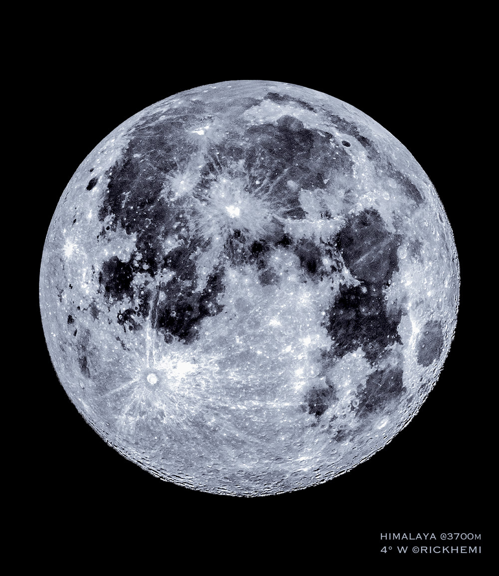 lunar shot Himalaya @3700m midwinter image by Rick Hemi