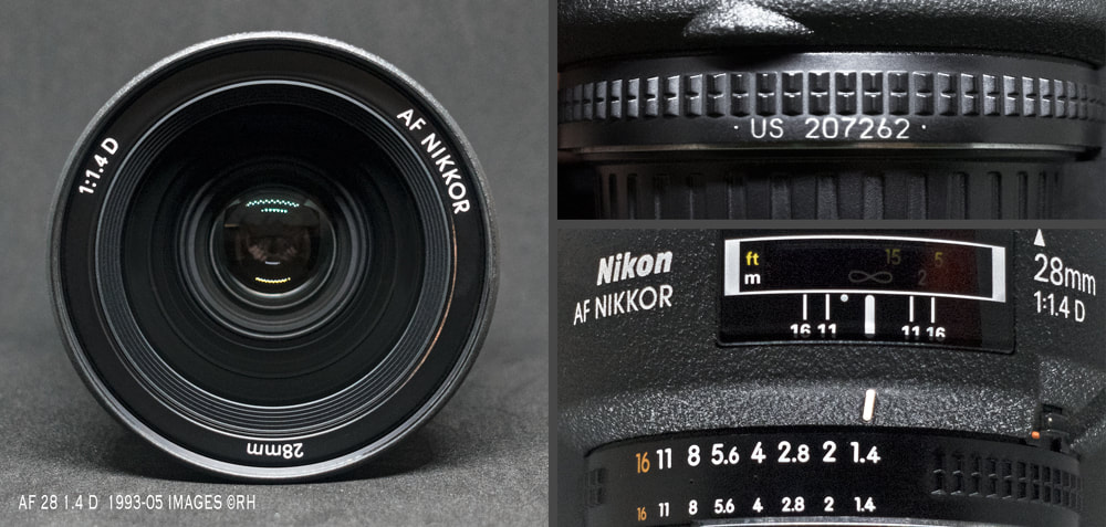 Nikkor AF 28mm f/1.4D 1993-05 lens, images by Rick Hemi
