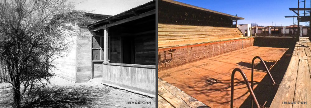 solo travel South America, nitrate saltpetre township, Humberstone northern Chile, images by Rick Hemi