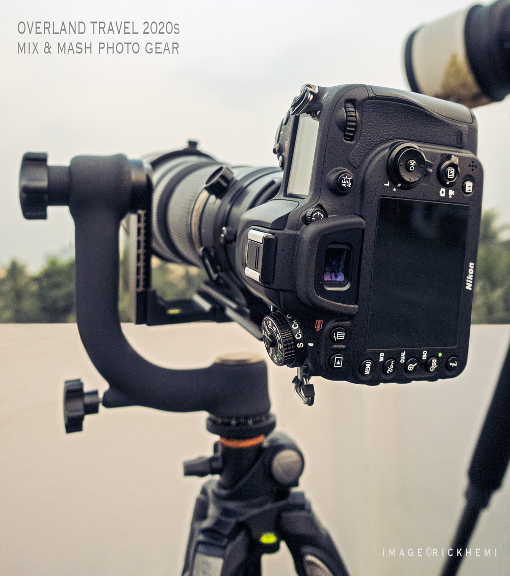 overland travel, camera photo gear stuff, backup mix and match DSLR camera gear 2020s, image by Rick Hemi