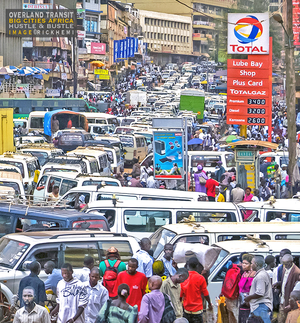 solo travel big cities Africa, street hustle and bustle Africa, image by Rick Hemi