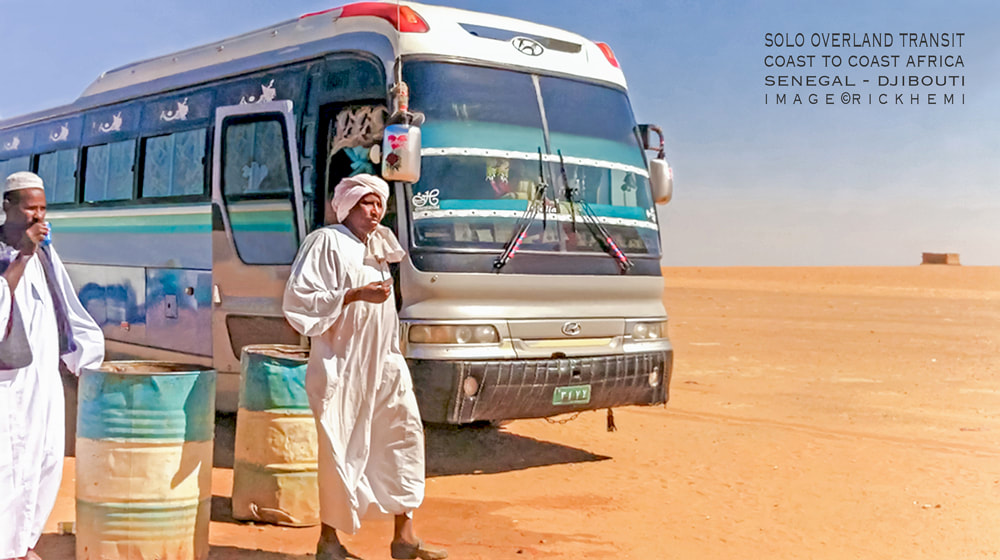 solo overland travel and transit northern Africa, coast to coast northern Africa, image by Rick Hemi