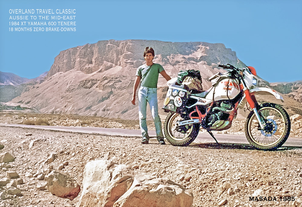 Yamaha-XT600-Tenere, solo overland-travel from Australia to Asia thru the Middle East to Africa and Europe by motorbike 