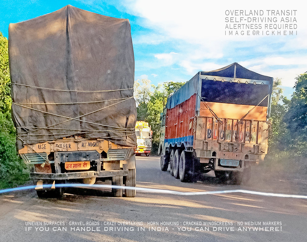 solo overland travel and transit Asia, self driving Asia, image by Rick Hemi