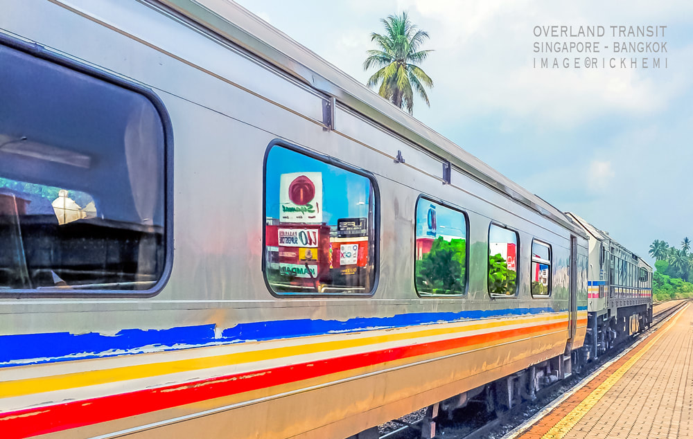 solo overland travel and transit, Singapore Bangkok express, image by Rick Hemi