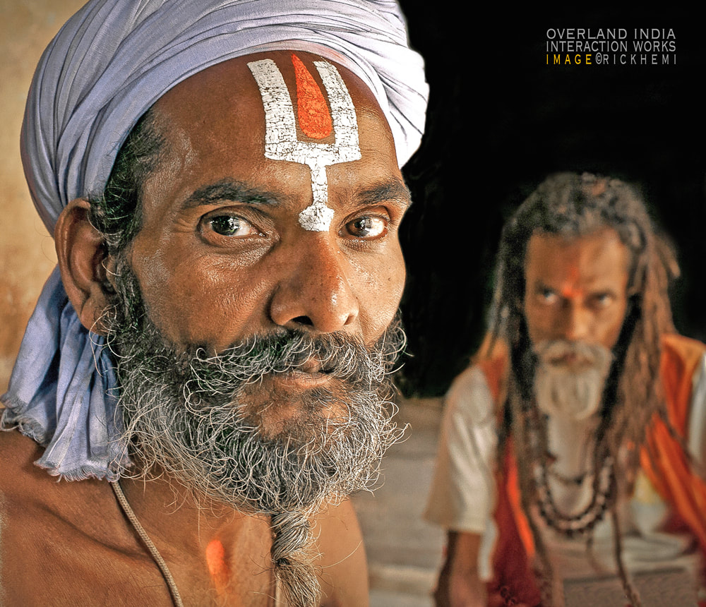 street photography India, overland travel India, sadhu street India, image by Rick Hemi