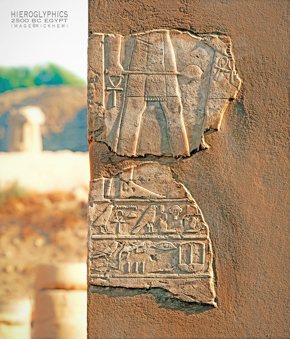 solo overland travel and transit Egypt - hieroglyphics image by Rick Hemi