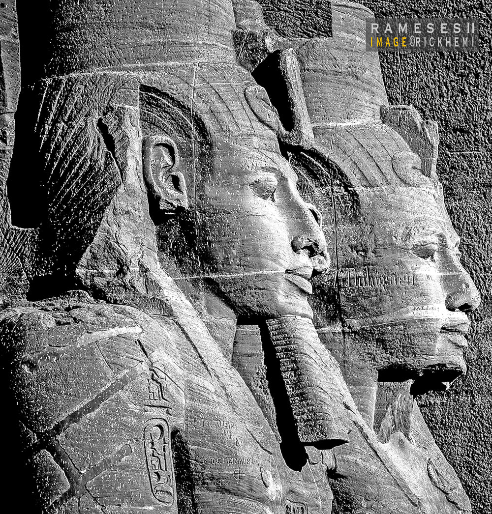 solo overland travel Middle East, Rameses II, image by Rick Hemi