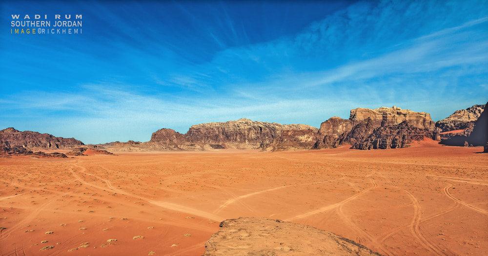 overland travel Middle East, desert landscape southern Jordan, image by Rick Hemi