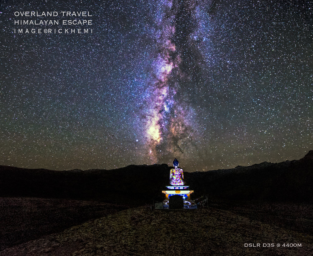 solo overland travel, 4400 meter high milky way view, image by Rick Hemi