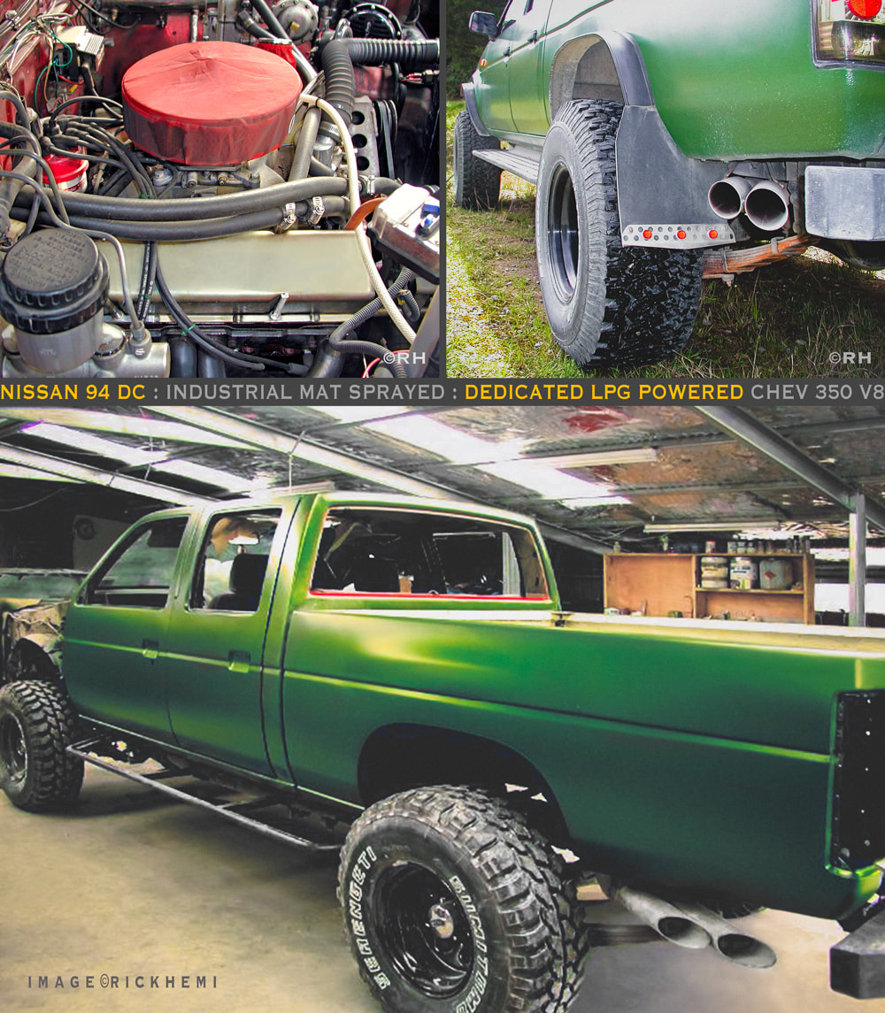 Nissan modified 4x4 V8 double cab, images by Rick Hemi  