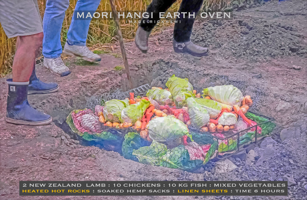 maori earth oven, hangi food in Scandinavia, image by Rick Hemi