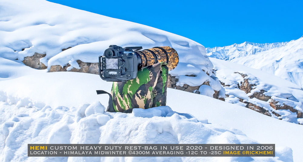 about page Rick Hemi, rest-bag for rifles and heavy camera lenses, image by Rick Hemi