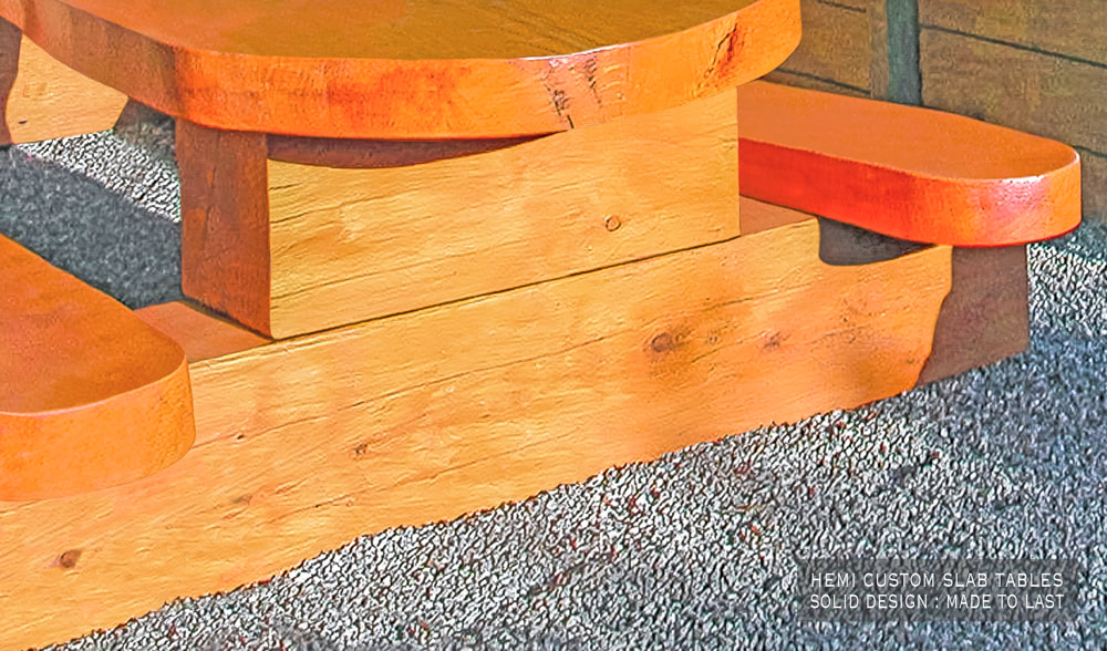 about page Rick Hemi, custom outdoor big slab tables