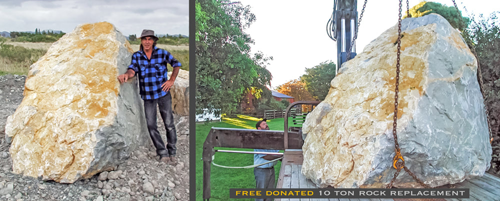 Bill Maunsell's freely donated replacement boulder, about page Rick Hemi