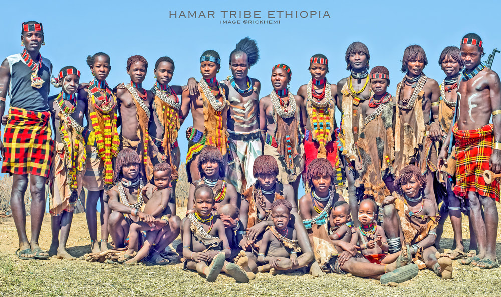 Hamar tribe group shot  image by rick hemi