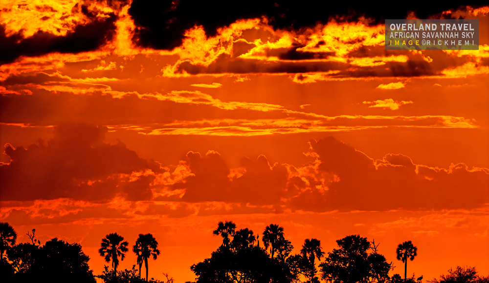 on the go overland Africa, savannah sky image by Rick Hemi