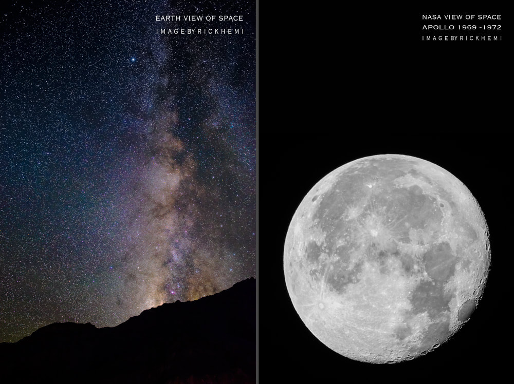 night sky lunar images by Rick Hemi