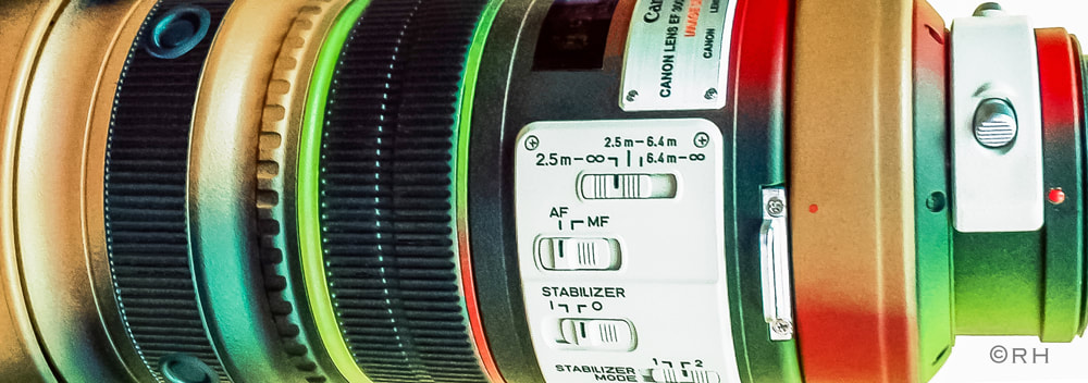 resprayed camera lenses with an industrial matt non-chip paint