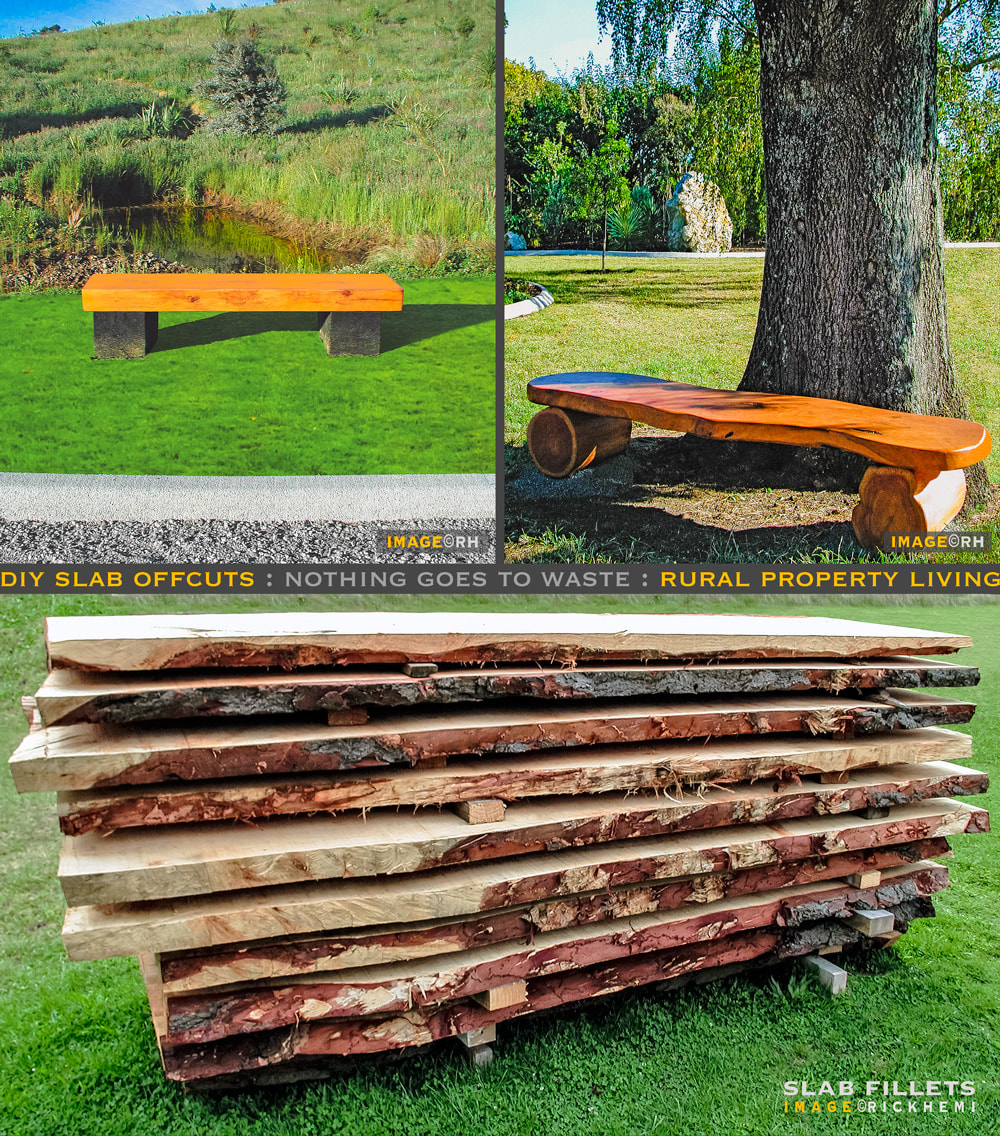 DIY lumber slabs, offcuts put to good use, images by Rick Hemi 