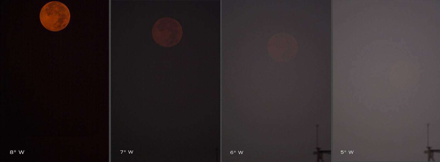 8° to 5° west lunar fading, image snaps by Rick Hemi 