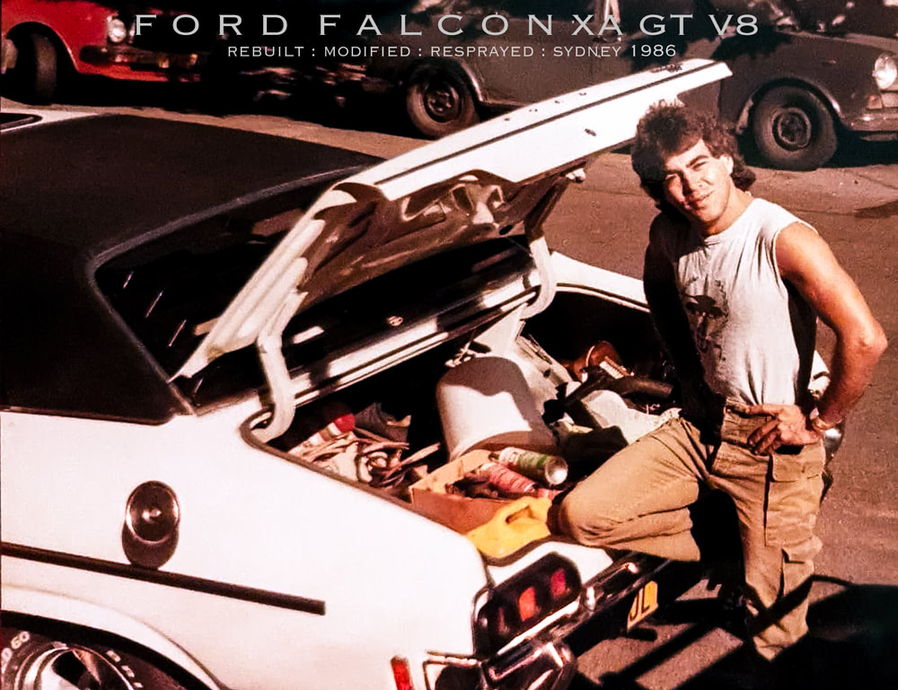 classic Ford XA GT V8, modified rebuilt and sprayed by Rick Hemi 1986