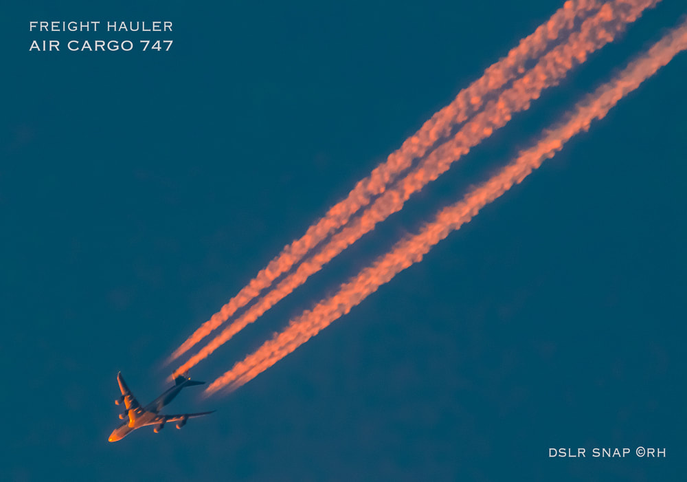 overland travel, street photography, 747 freight air cargo @ 35K feet, DSLR inage by Rick Hemi 