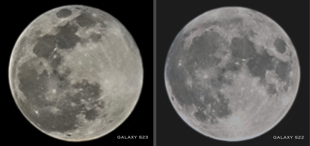 Galaxy S22 & S23 lunar shot eaxmples
