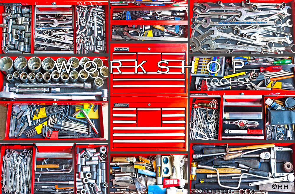 american biker workshop tools, images by Rick Hemi