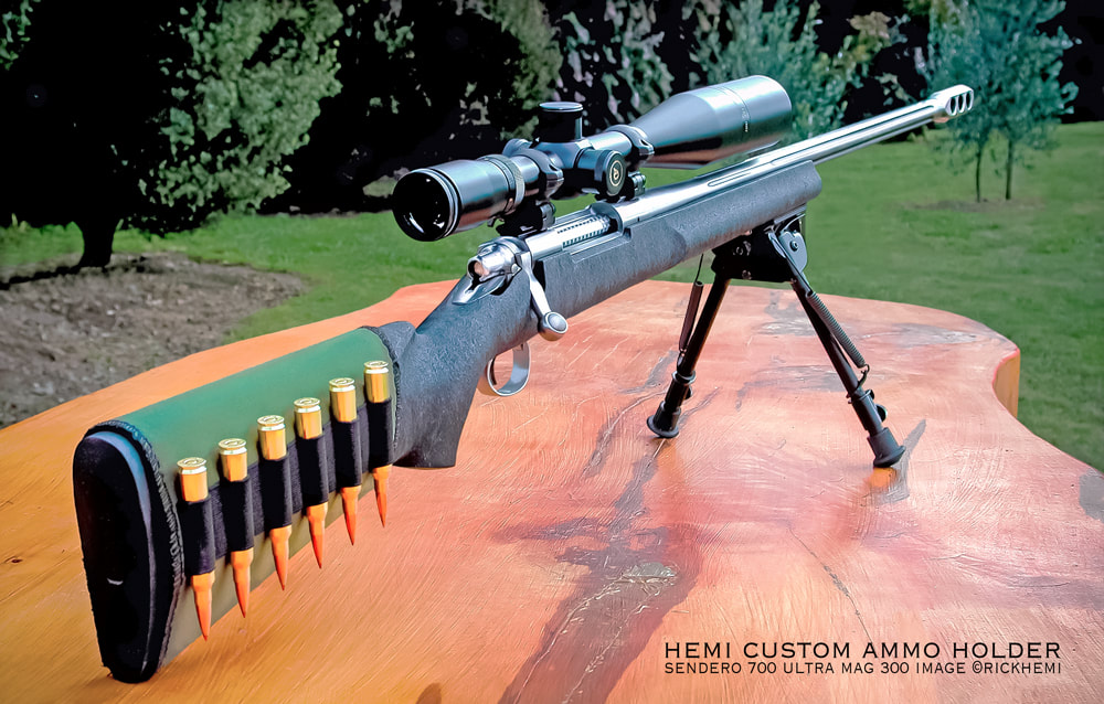 product design, Hemi custom made ammo butt stock holders by Rick Hemi, image by Rick Hemi