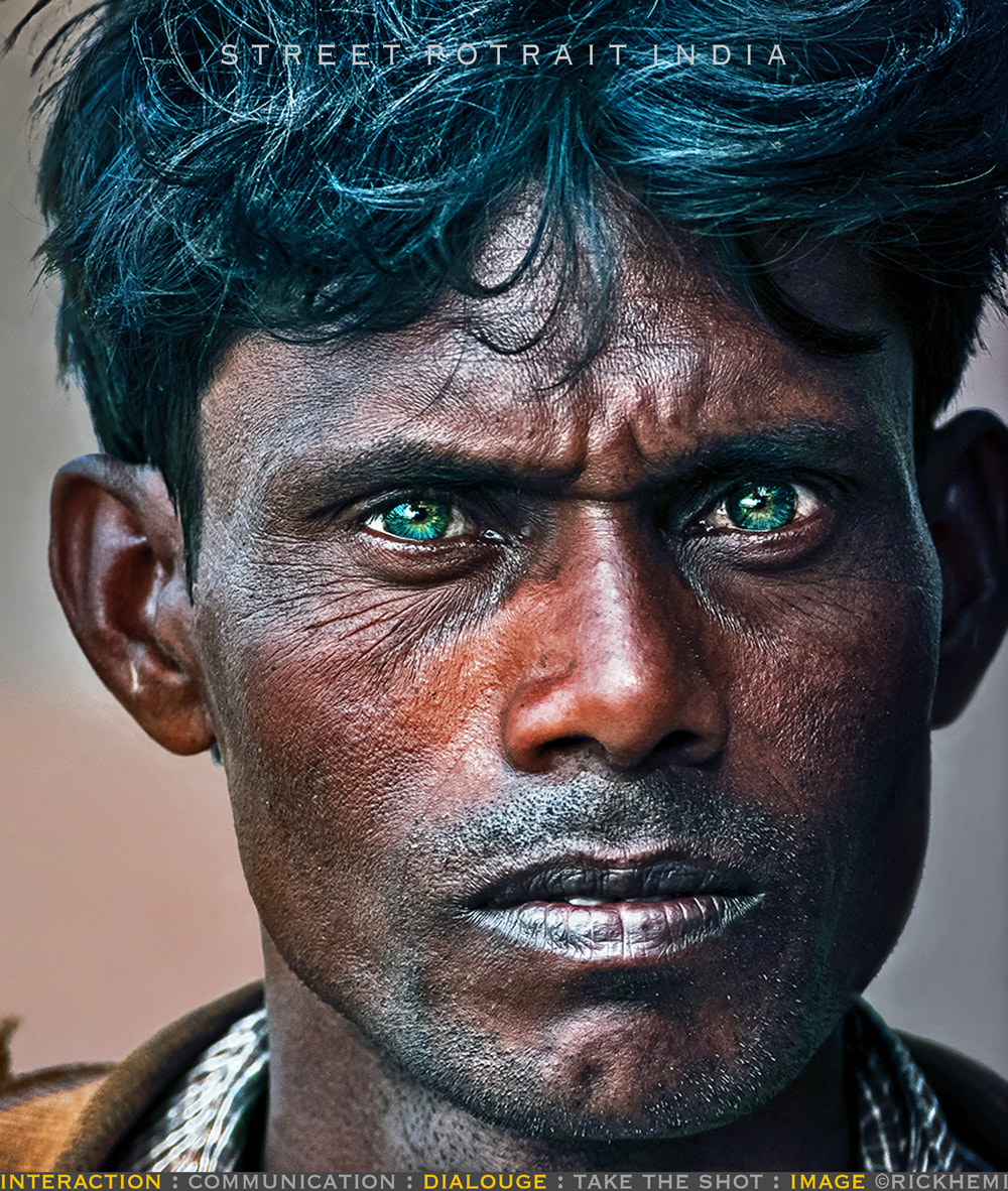 solo overland travel India, DSLR Nikon D3 street portrait India, image by Rick Hemi
