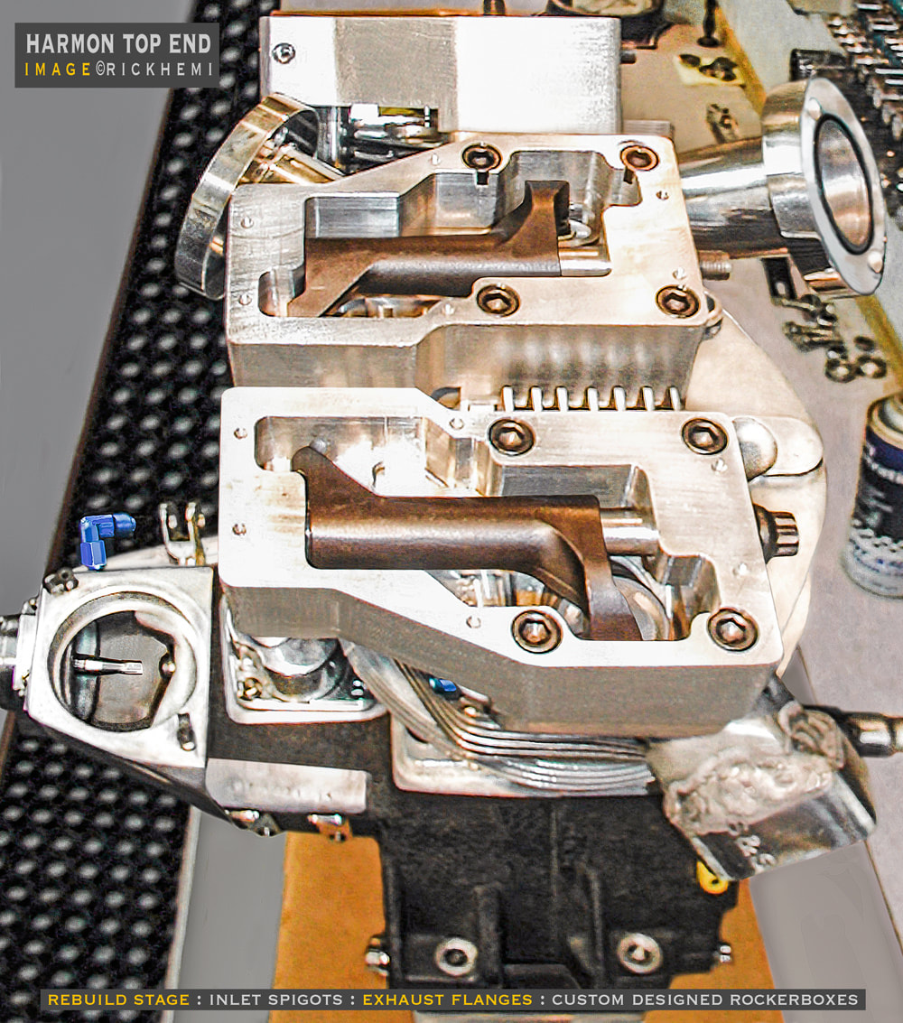Big Twin Shovelhead top end modifications, image by Rick Hemi