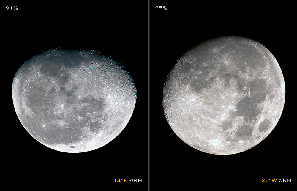 14° East & 23° West lunar snaps by Rick Hemi 