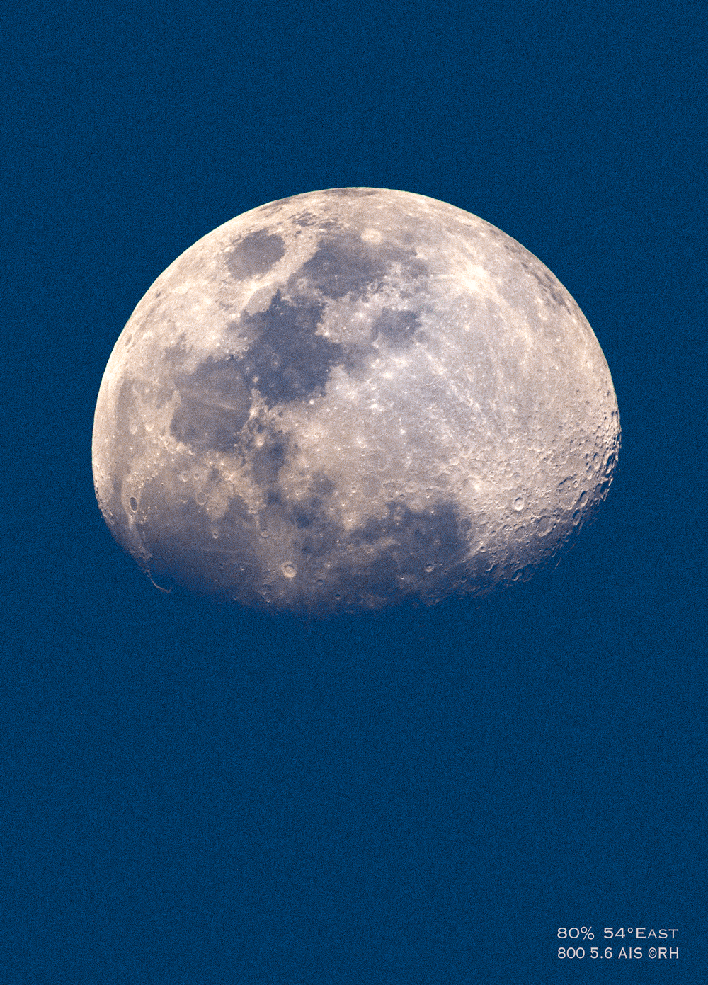 lunar snap @54° East, DSLR image by Rick Hemi