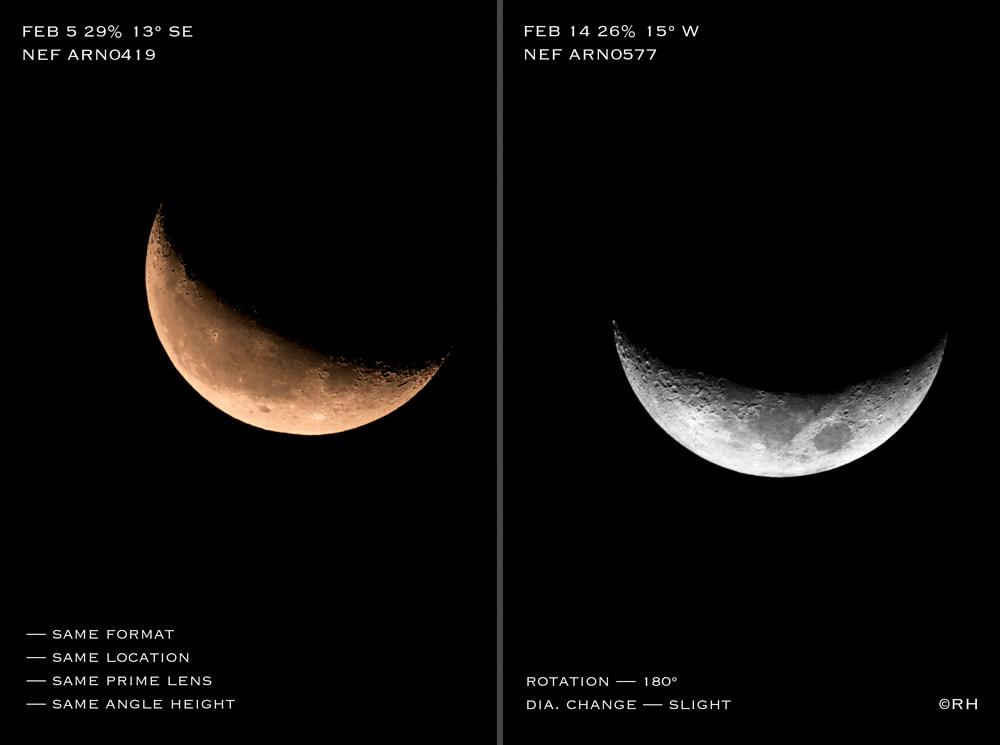 lunar snaps 5th & 14th feb, images by Rick Hemi