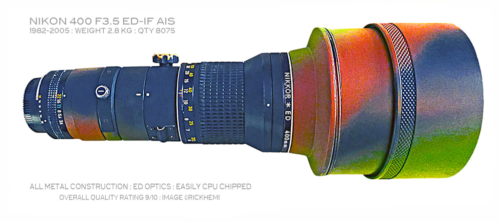 Nikon Nikkor 400mm f/3.5 ED-IF AIS lens, image by Rick Hemi