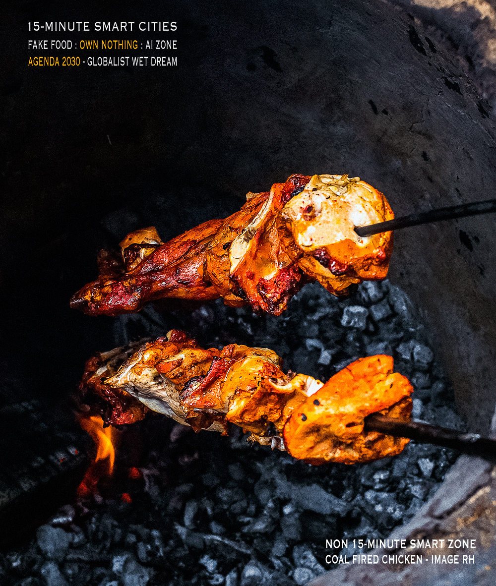 coal fired chicken, image by Rick Hemi
