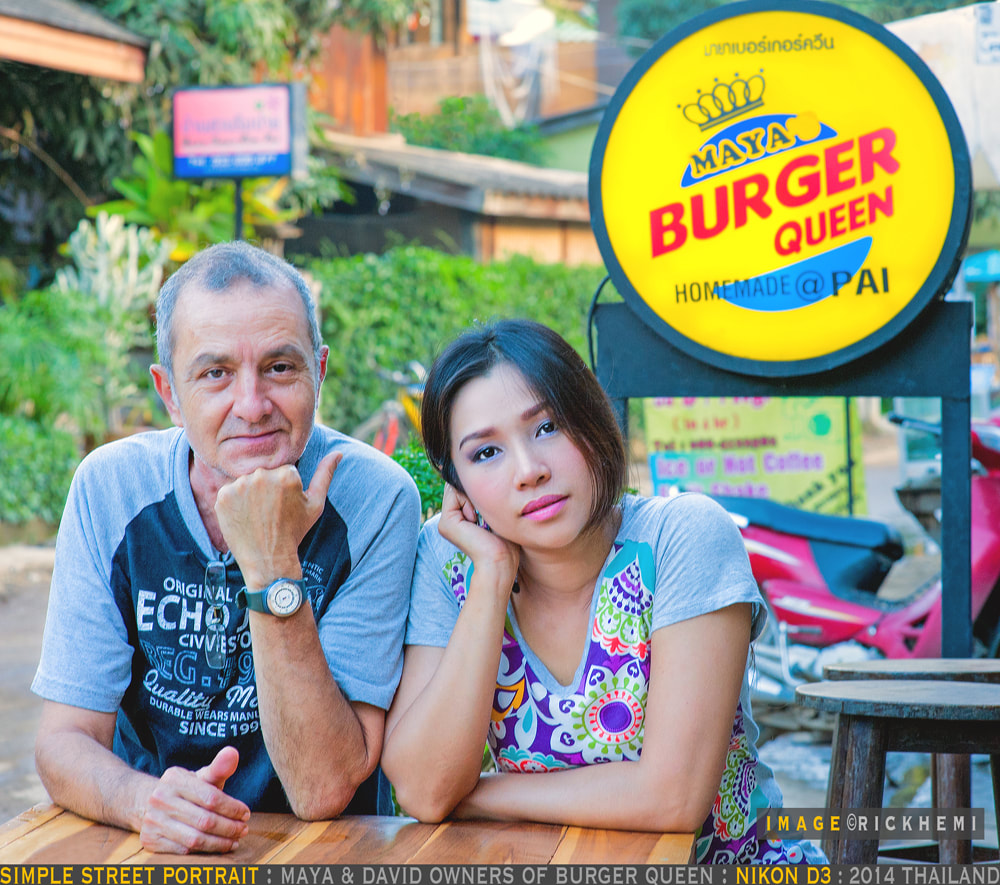 solo travel offshore, Burger Queen owners, Pai Thailand