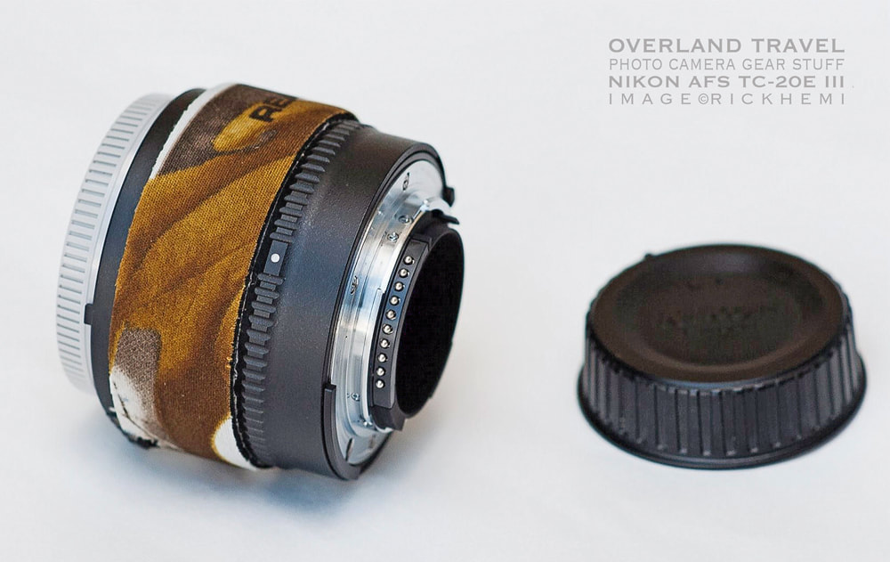 solo overland travel offshore, camera photo gear stuff, 2x Nikon AF-S Teleconverter TC-20E III, image by Rick Hemi 