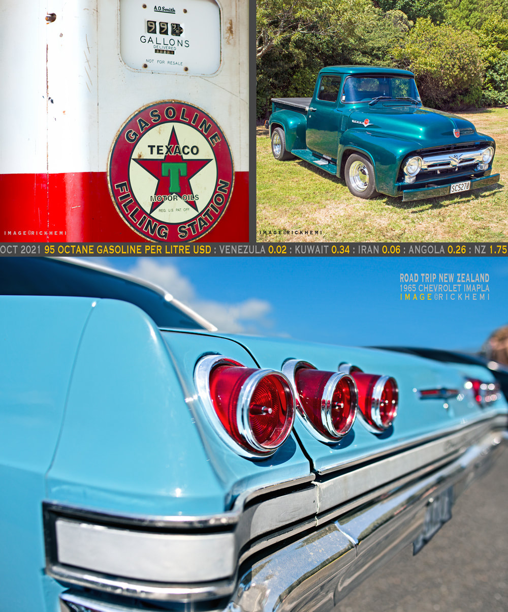 solo travel road trip through New Zealand, American classic cars,  images by Rick Hemi