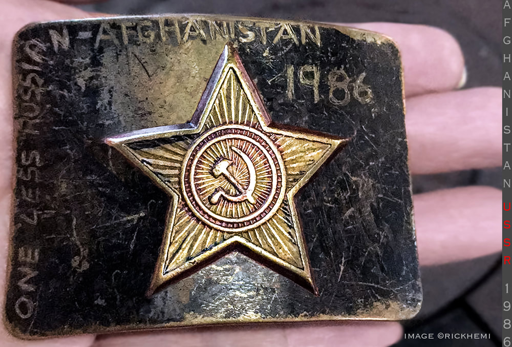 about page Rick Hemi, soviet buckle 1986 Afghanistan 