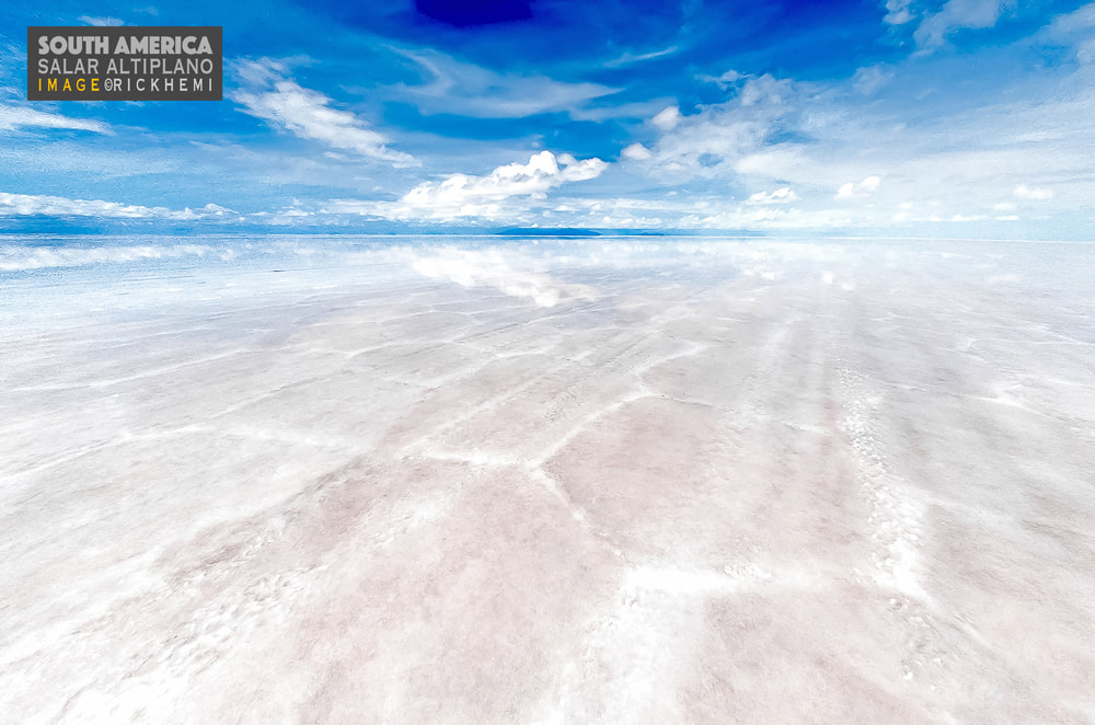 overland travel and transit South America, Altiplano salt salar, image by Rick Hemi 