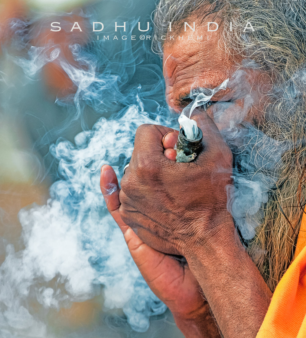 overland travel India, solo travel India, street photography India, sadhu chillum, image by Rick Hemi