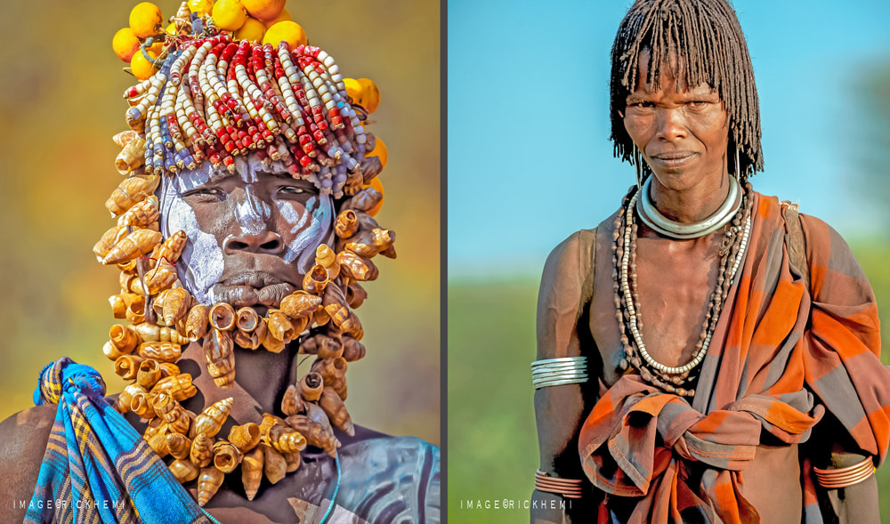overland travel and transit tribal lands Africa, images by Rick Hemi