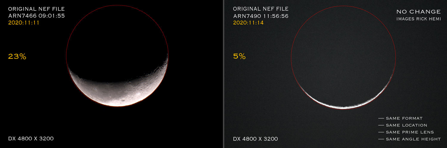 RAW NEF lunar files, november 11th and 14th 2020, DX 4800x3200 files by Rick Hemi