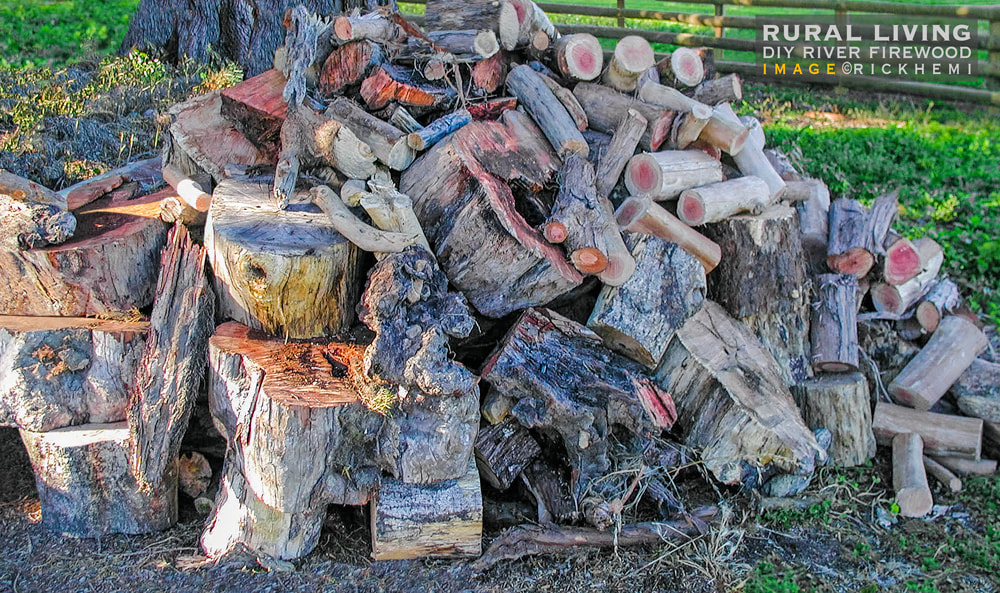 rural lifestye living. DIY gratis firwood, image snap by Rick Hemi