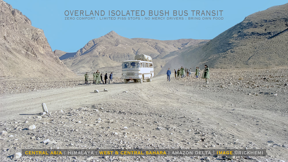 solo overland bush bus transit, rugged isolated bush bus transit, image by Rick Hemi