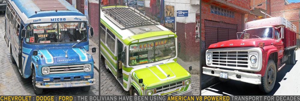 solo overland transit Bolivia, American V8 transport, images by Rick Hemi