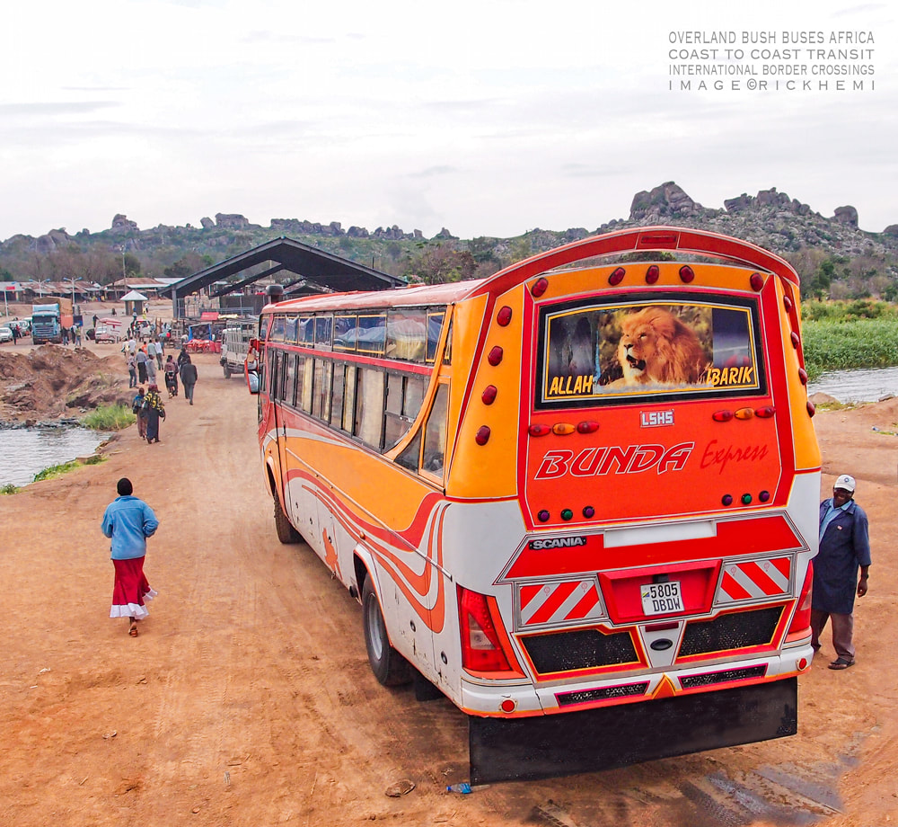 solo overland travel, bush bus transit through Africa coast to coast, image by Rick Hemi